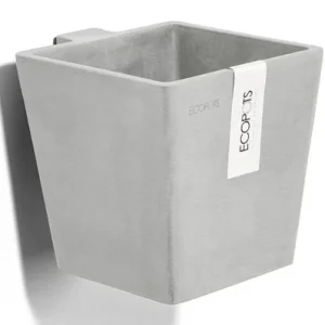 ECO POT MANHATTAN 15 WHITE GREY