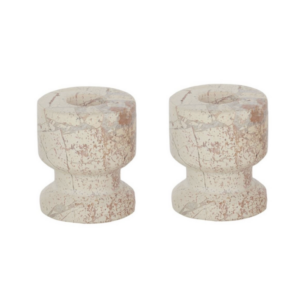 Sita Marble Candleholders Set of 2