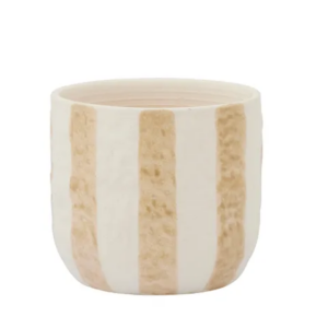 Rayas Ceramic Pot Taupe