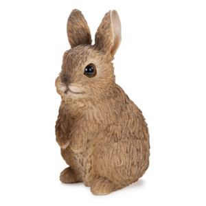 Small Bunny Standing Brown Figurine